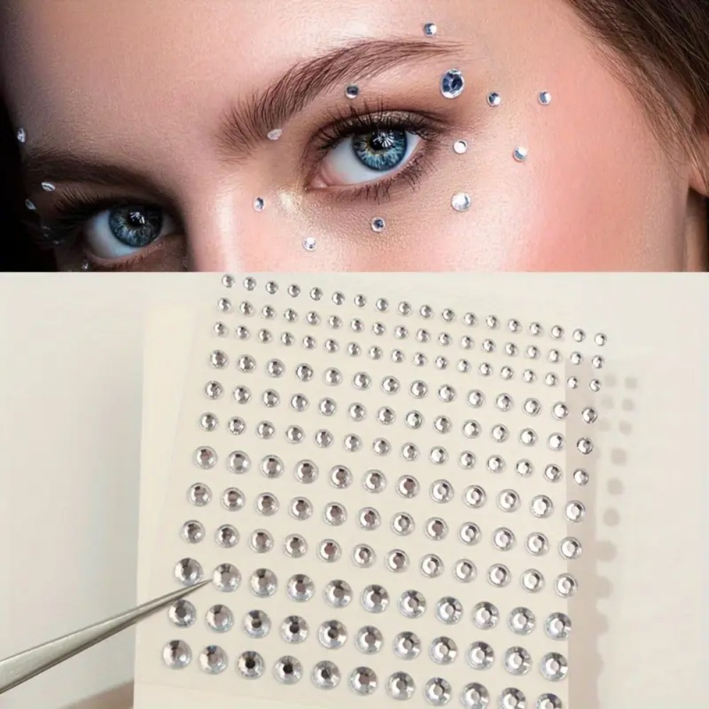 Body Jewelry Labret - 165 adesivi autoadesivi con strass, gemme