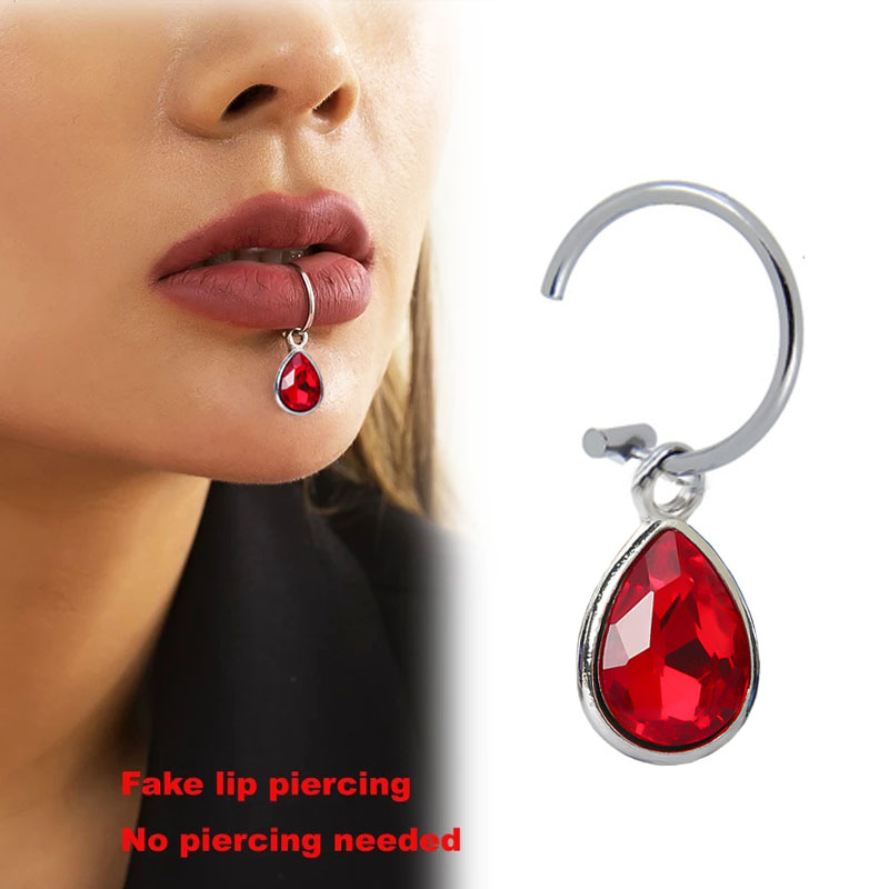 Body Jewelry Labret - 1 pz falso Piercing Clip per