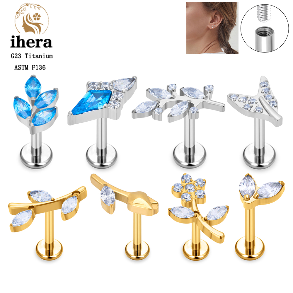 Body Jewelry Labret - Orecchini a perno con motivo a