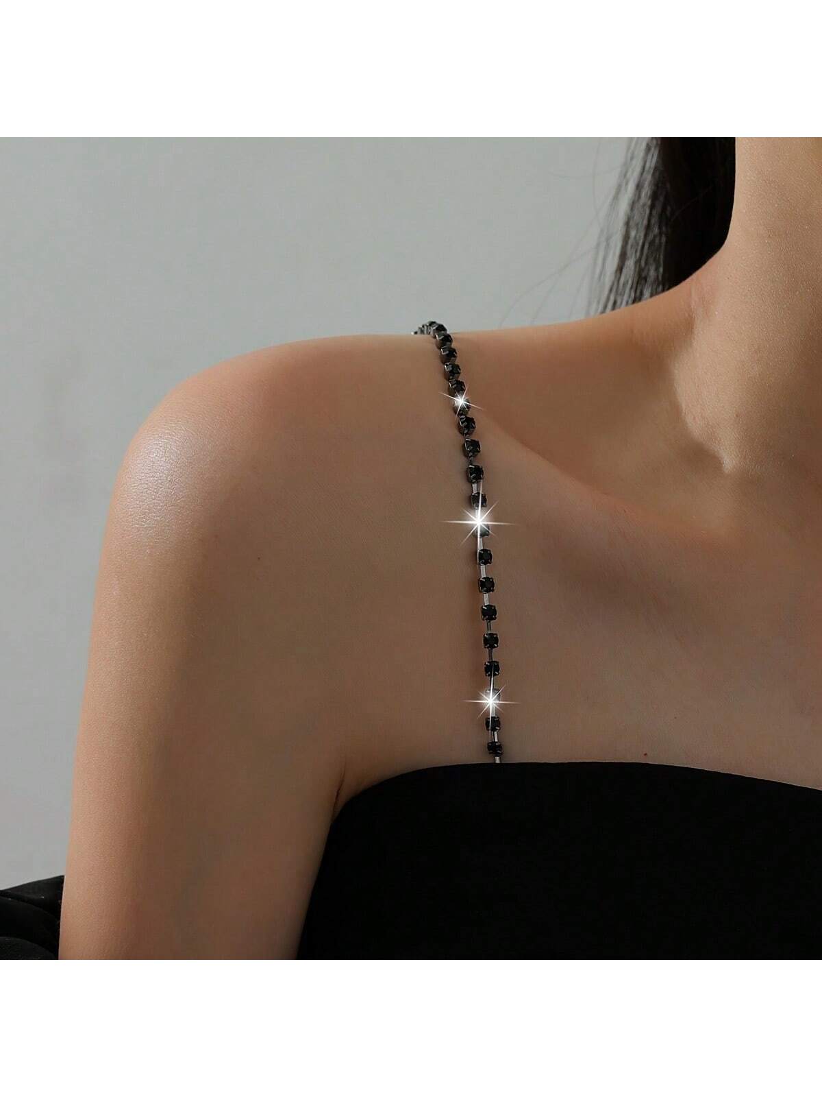 Body Jewelry Rhinestone - Eleganti spalline regolabili per reggiseno con