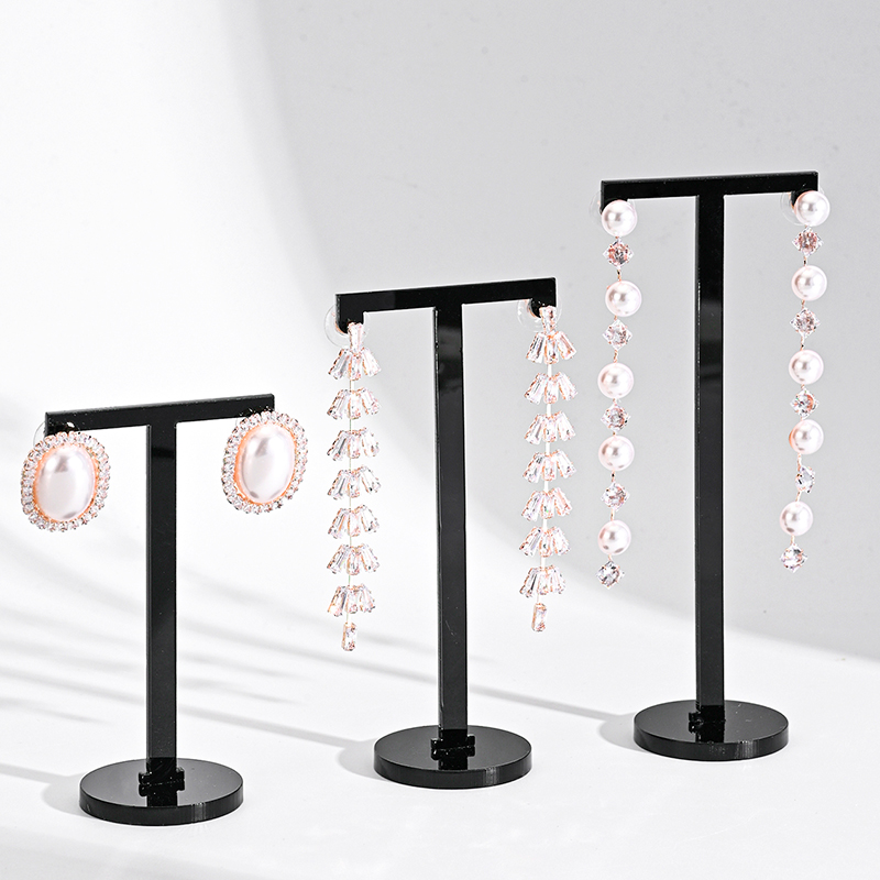 Body Jewelry Display - 6 pezzi in acrilico nero/bianco a