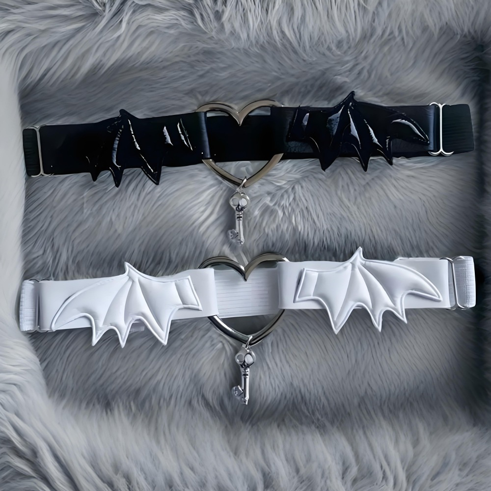 Body Jewelry Goth - Gotico Harajuku Cuore nero Ala Gamba