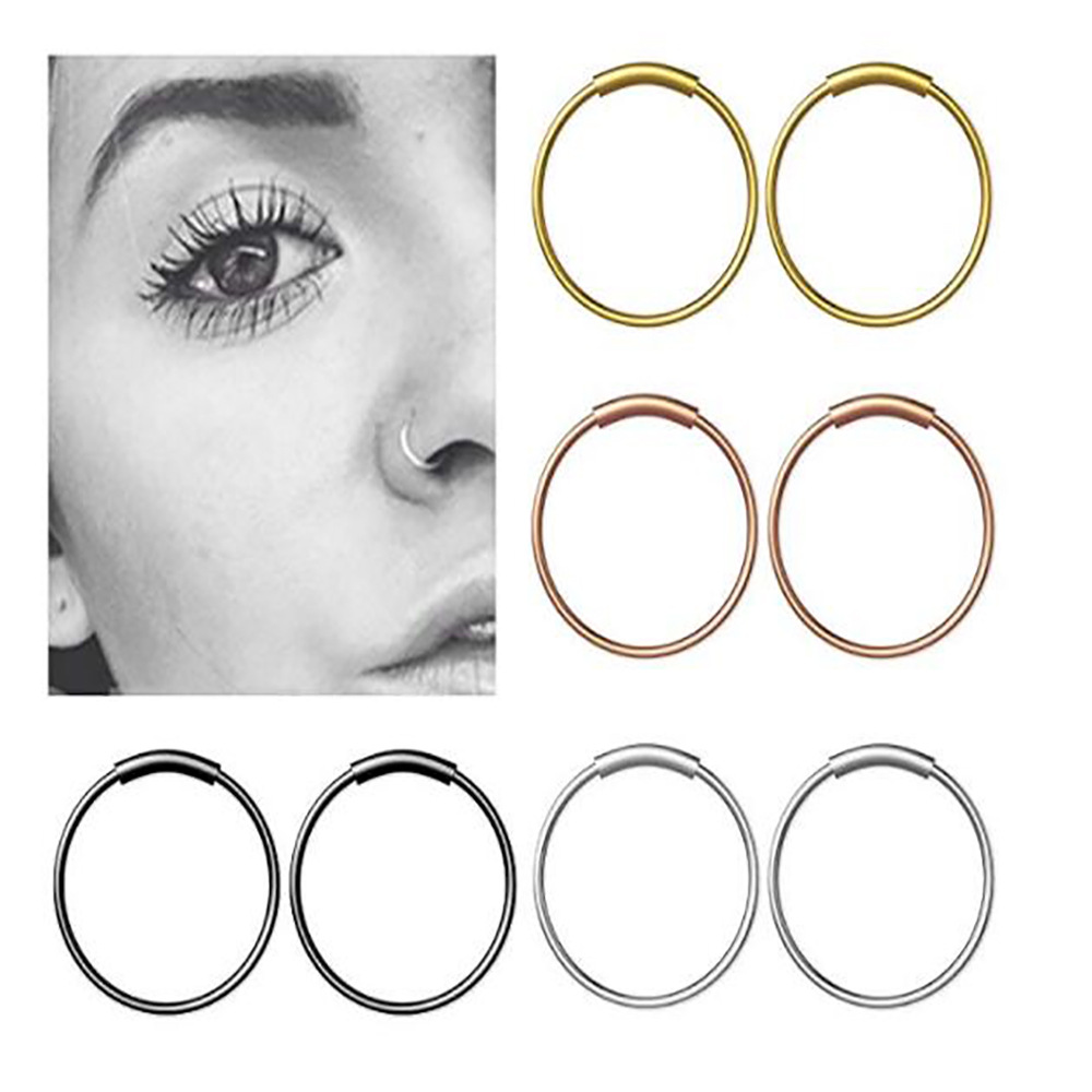 Body Jewelry And Earrings - Set di 3 Anelli Continui Senza