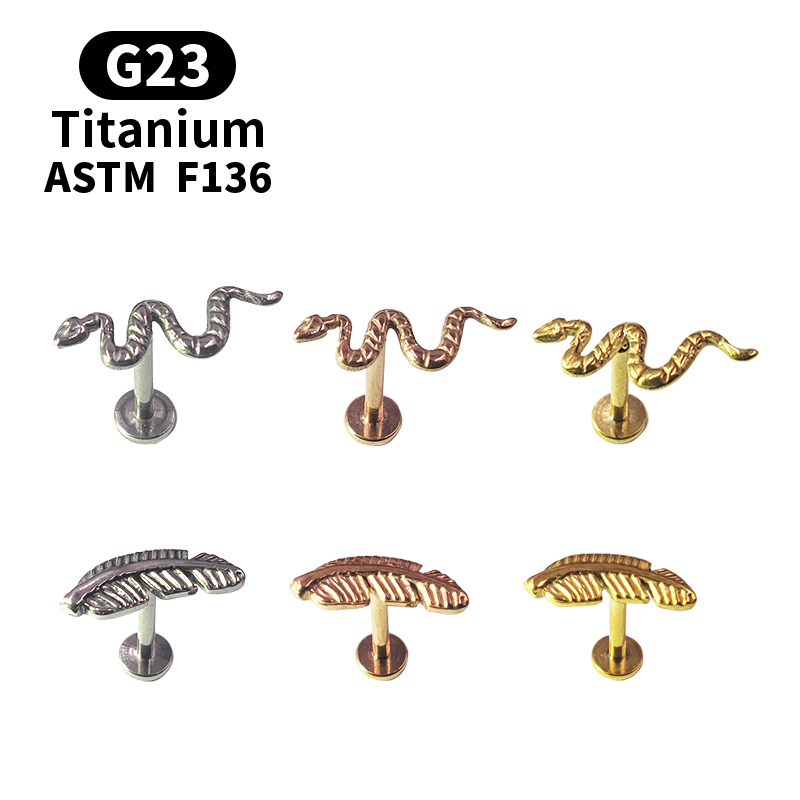 Body Jewelry Labret - Titanio G23 Labret Tragus Lip Rings