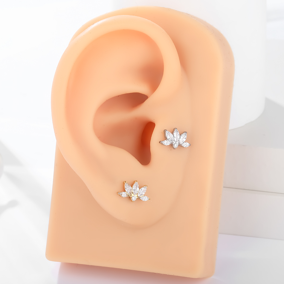 1/5pcs orecchino a bottone con - Body Jewelry Labret recensione e prezzo