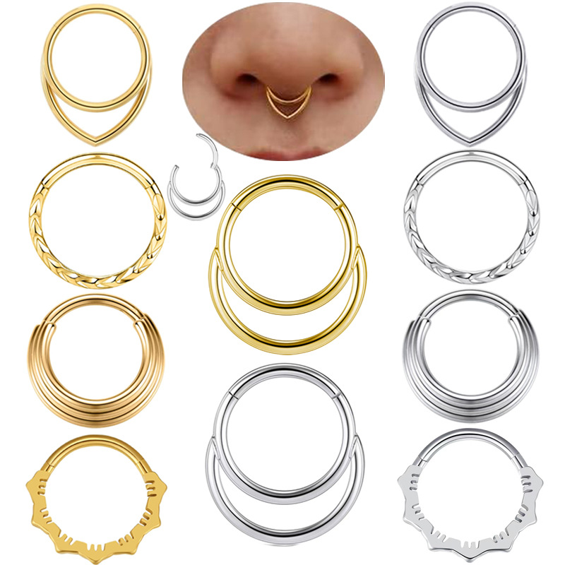 Orecchini a cerchio per naso A - Body Jewelry And Earrings recensione e prezzo