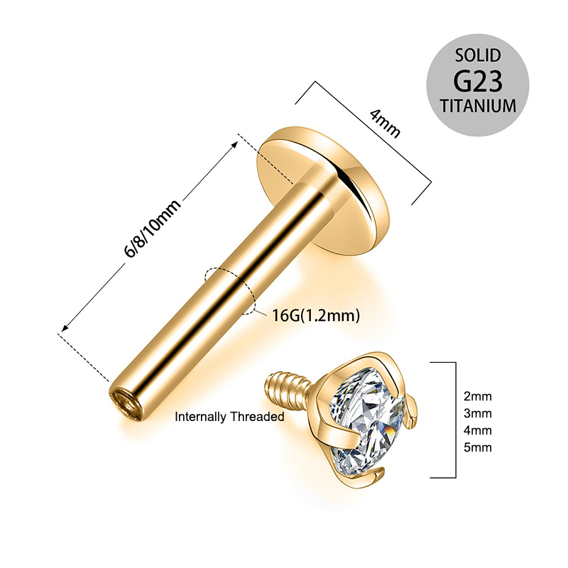 Orecchini a perno in titanio 1 - Body Jewelry And Earrings recensione e prezzo