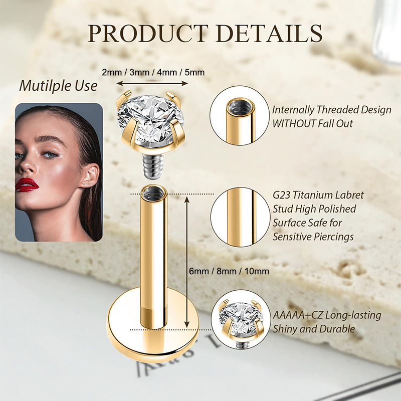 Orecchini a perno in titanio 1 - Body Jewelry And Earrings recensione e prezzo