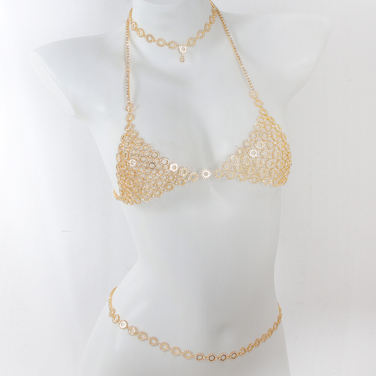 Collana a catena in vita con r - Body Jewelry Rhinestone recensione e prezzo