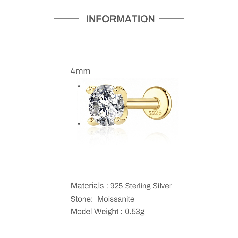 Orecchini a perno Aide in arge - Body Jewelry Labret recensione e prezzo