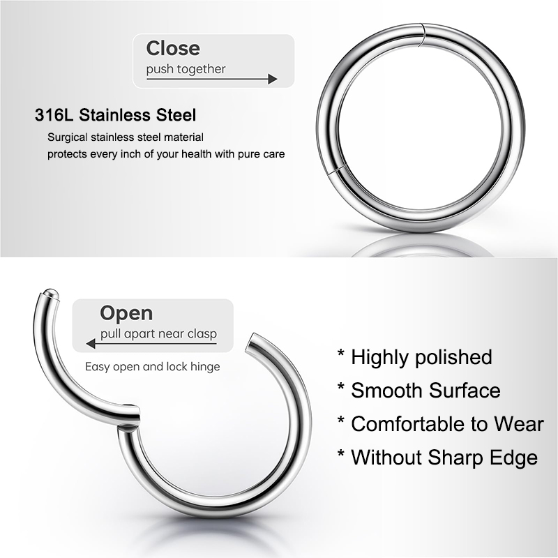 Anelli a Cerniera Clicker in A - Body Jewelry And Earrings recensione e prezzo