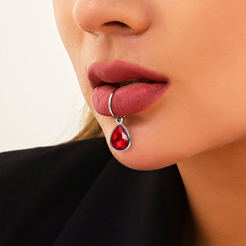 1 pz falso Piercing Clip per l - Body Jewelry Labret recensione e prezzo