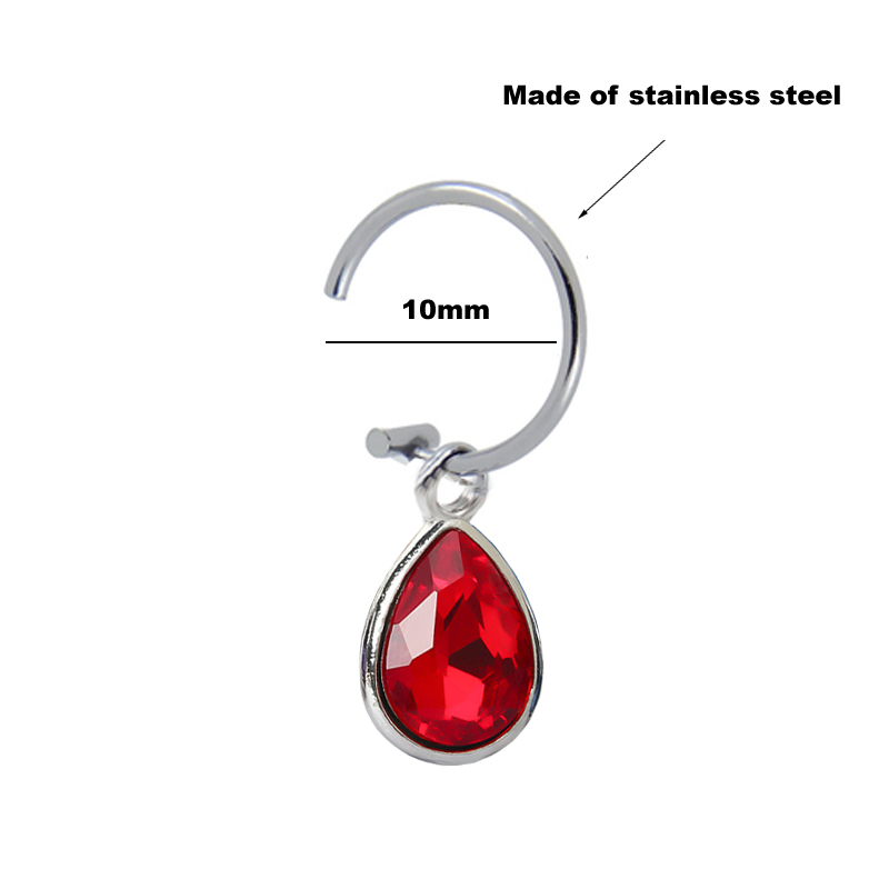 1 pz falso Piercing Clip per l - Body Jewelry Labret recensione e prezzo