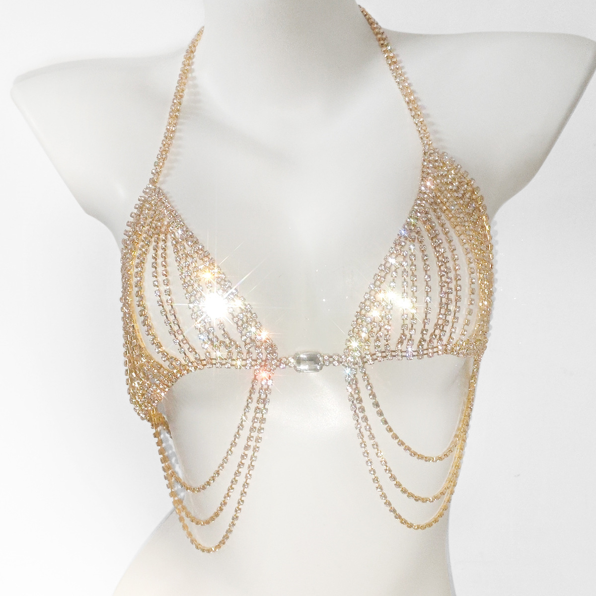 Nappe alla moda Sexy reggiseni - Body Jewelry Rhinestone recensione e prezzo