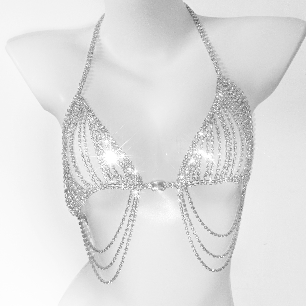 Nappe alla moda Sexy reggiseni - Body Jewelry Rhinestone recensione e prezzo