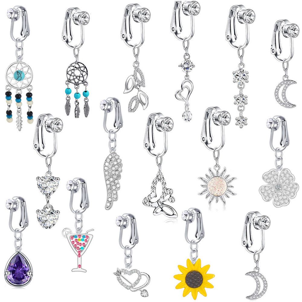 Faux Fake Belly Butterfly Fake - Body Jewelry And Earrings recensione e prezzo