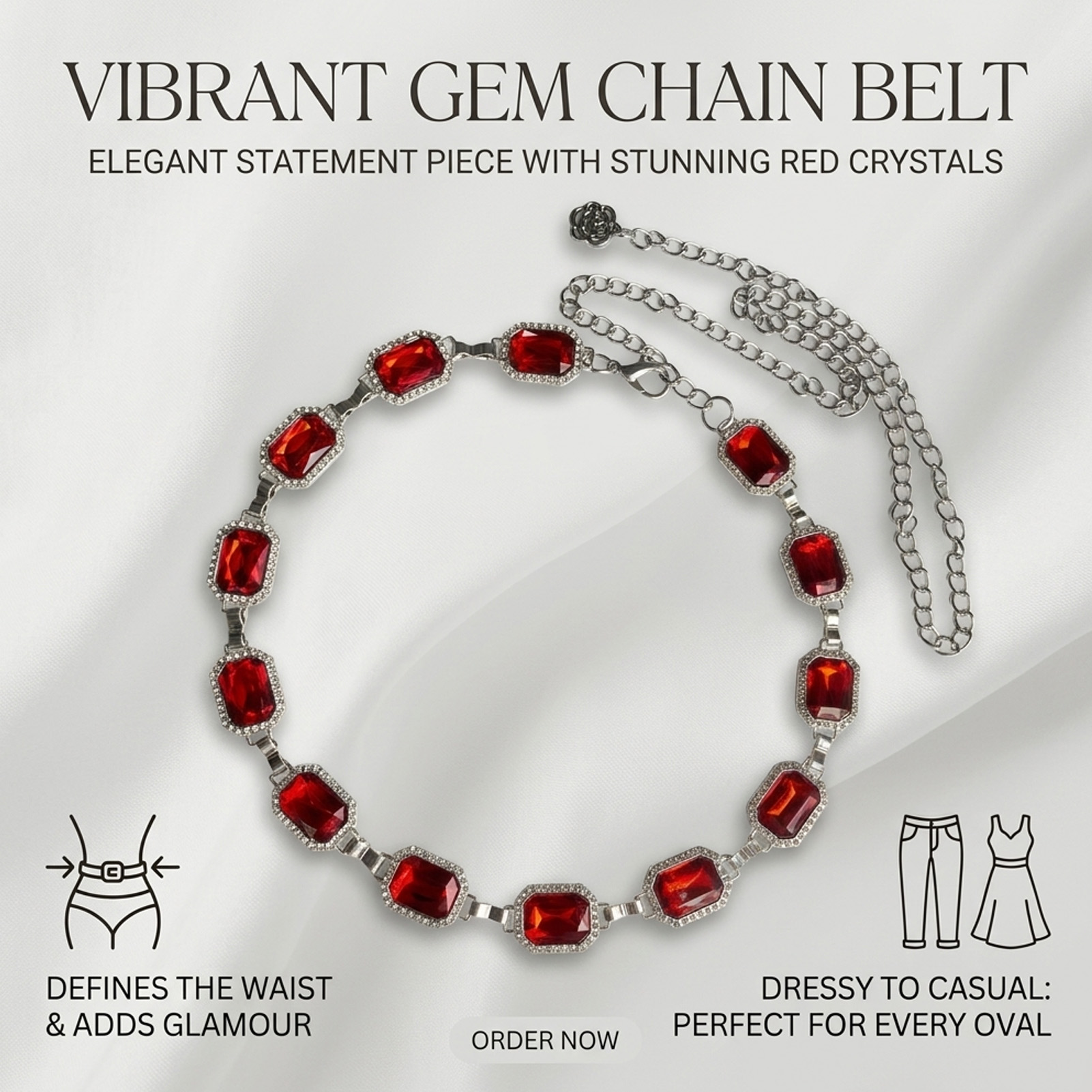 Catena in vita con strass in v - Body Jewelry Rhinestone recensione e prezzo