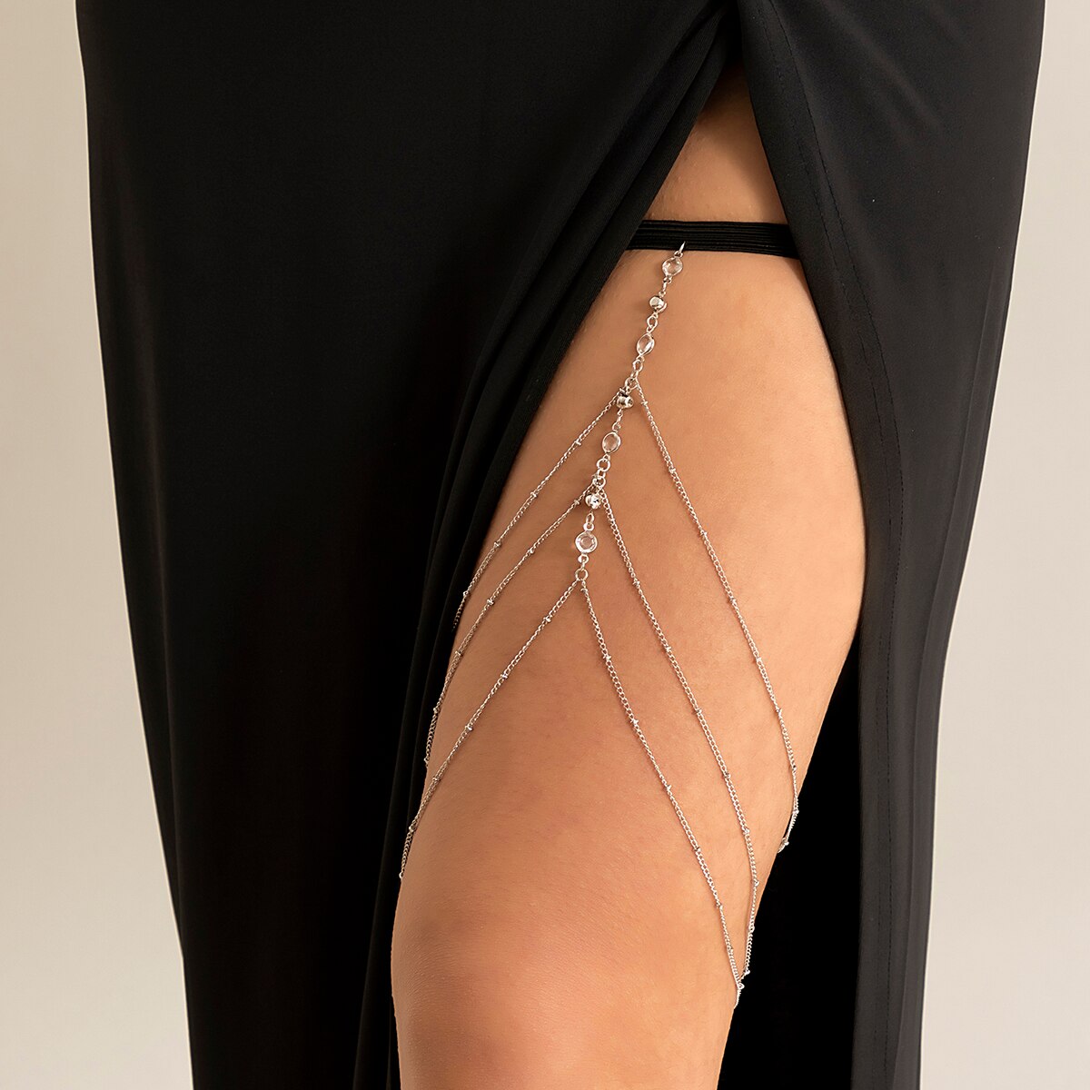 Boho Elastic Band Crystal Leg  - Body Jewelry Goth recensione e prezzo