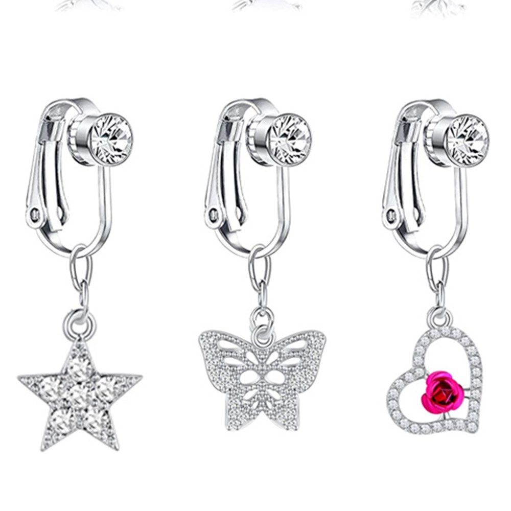 Orecchini a clip a forma di fa - Body Jewelry And Earrings recensione e prezzo