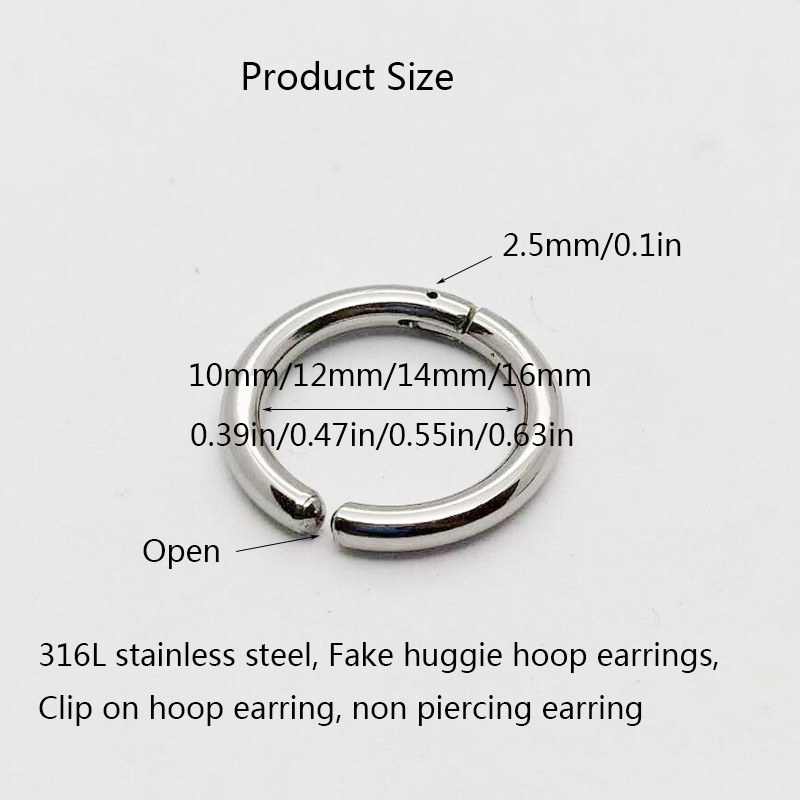 2/6 pezzi orecchini a cerchio  - Body Jewelry And Earrings recensione e prezzo
