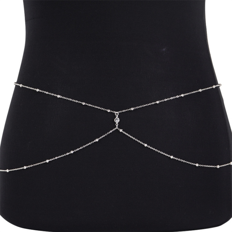 Catene di pancia con perline d - Body Jewelry Rhinestone recensione e prezzo