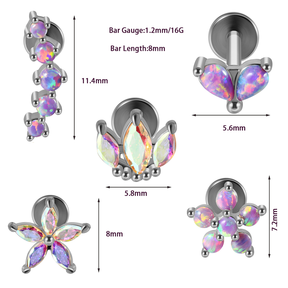 1PC in acciaio inossidabile op - Body Jewelry Labret recensione e prezzo