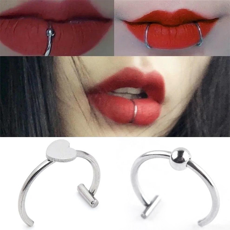 1Pc In Acciaio Inox Falso Anel - Body Jewelry And Earrings recensione e prezzo