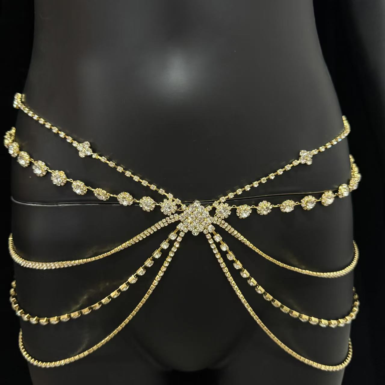 Elegante catena di strass rego - Body Jewelry Rhinestone recensione e prezzo