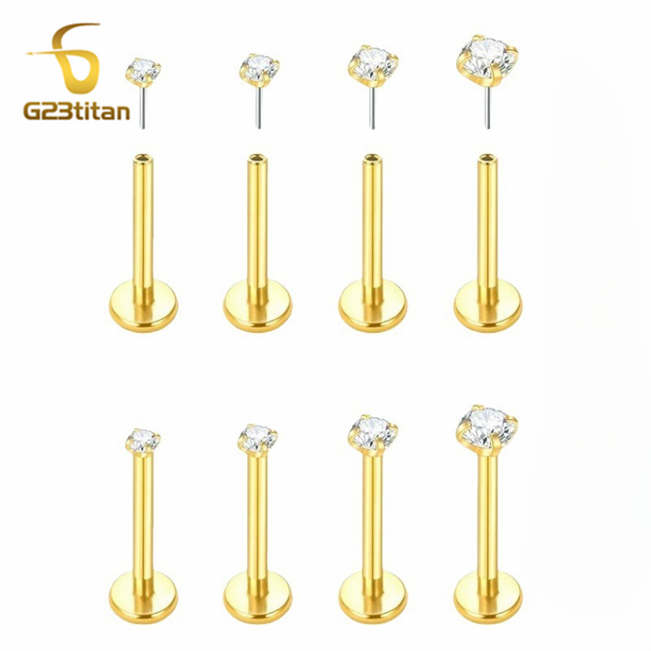 2 pz Orecchini a pressione in  - Body Jewelry Labret recensione e prezzo