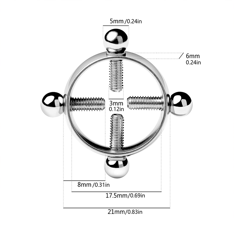 1 paio di morsetti per capezzo - Body Jewelry Goth recensione e prezzo