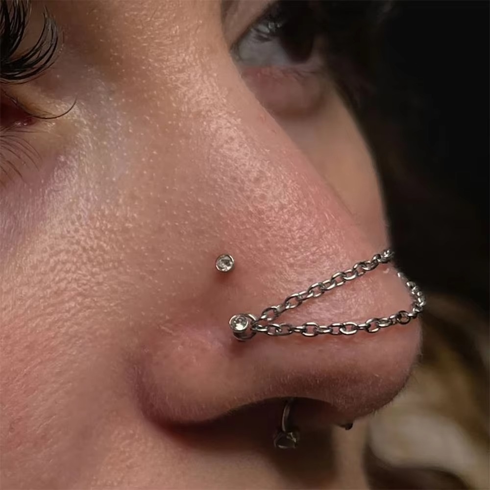 Catena per Naso in Titanio all - Body Jewelry Labret recensione e prezzo