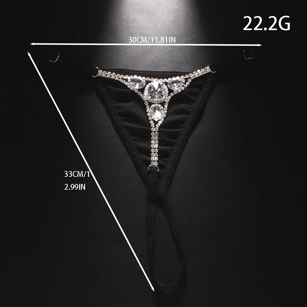 Perizoma sexy rotondo con stra - Body Jewelry Rhinestone recensione e prezzo