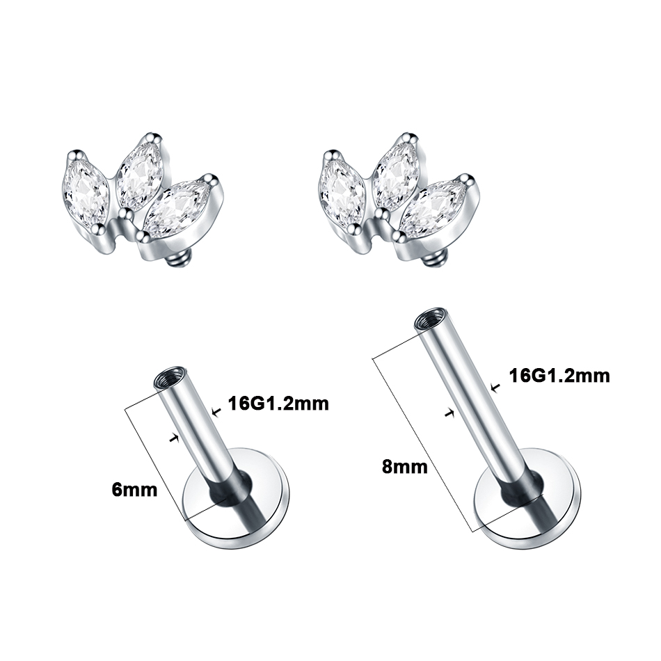 1pc Labret Piercing Titanio Li - Body Jewelry Labret recensione e prezzo