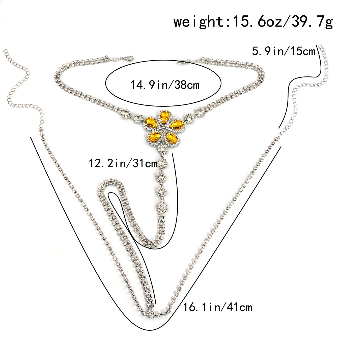 Set perizoma sexy con strass a - Body Jewelry Rhinestone recensione e prezzo